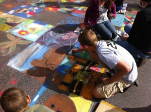 Kayenta Chalk Art Street Painting