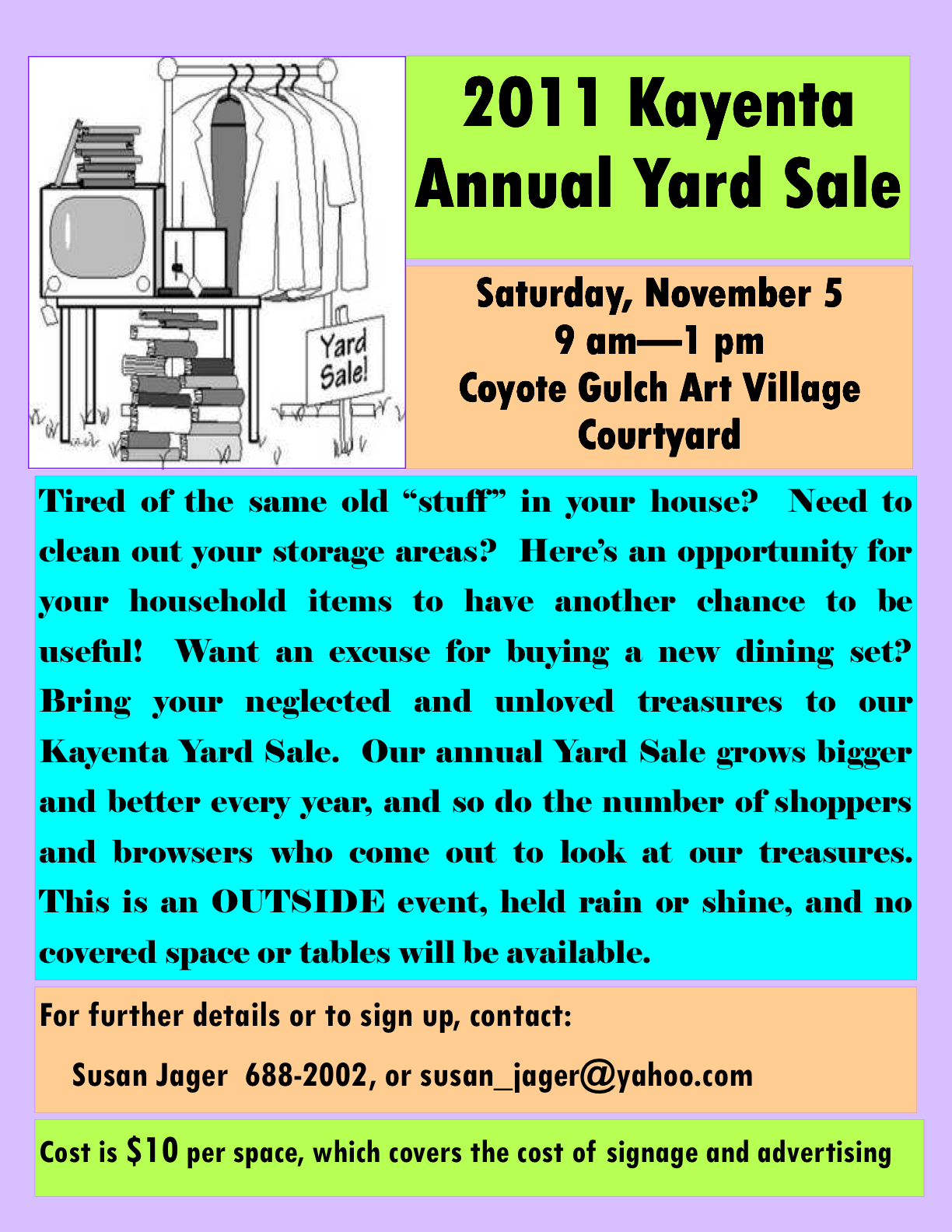 2011 Kayenta Yard Sale