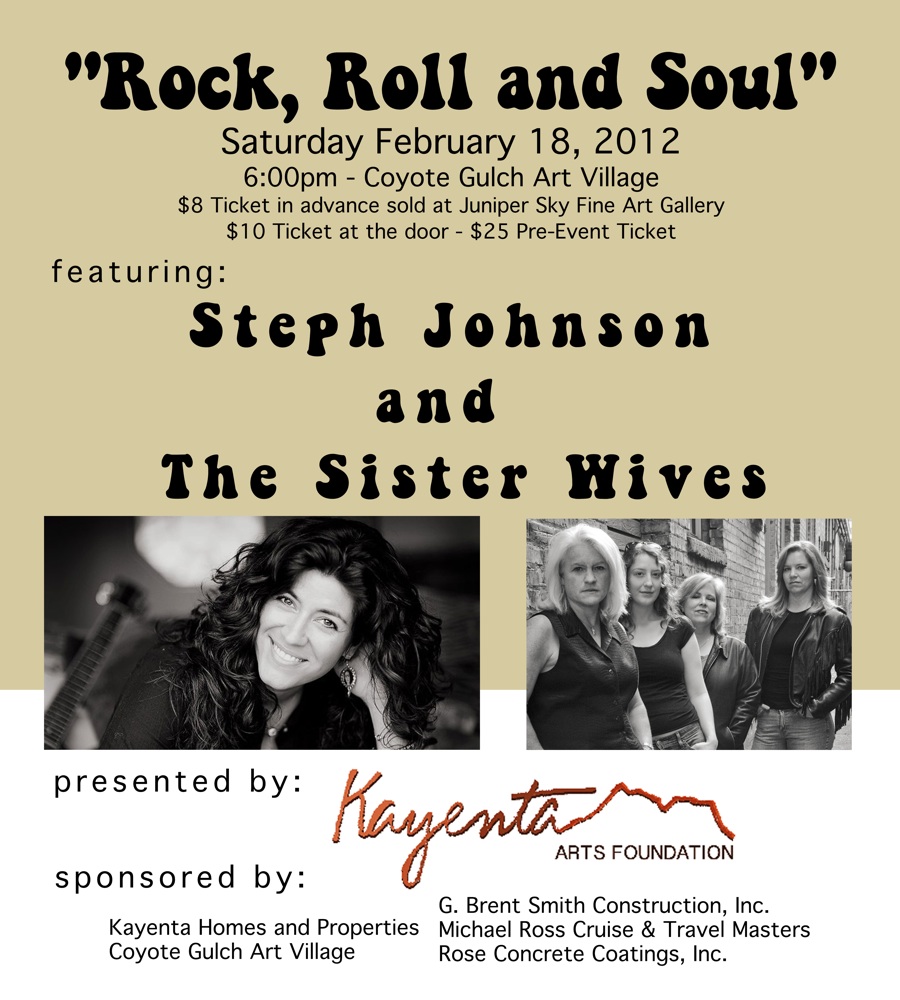 Rock, Roll and Soul Art in Kayenta 2012