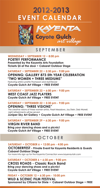Kayenta Events Calendar